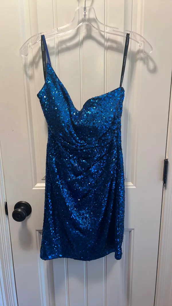 Sherri Hill Royal Blue Short Formal - Image 2