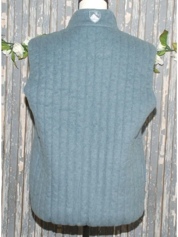 Vampire 1950 Wool Ski Vest 46 Blue Made Italy Wool Apres Ski Authier - Image 9
