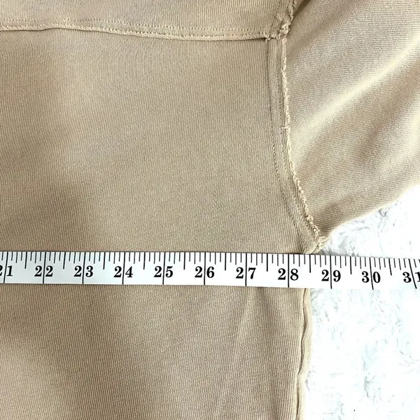 Aerie Beige Lace Up Cotton Beach Oversized Loungewear Boho Hoodie M - Image 7