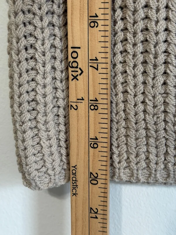 Luminary Fine Collection Sweater Vest Sleeveless Size Medium Cream Neutral Knit - Image 8