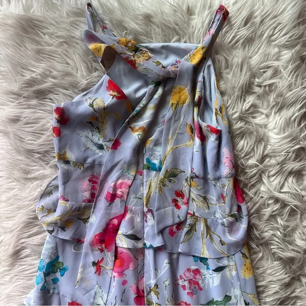 Rachel Roy purple lavender floral garden party ruffle maxi dress - Image 11