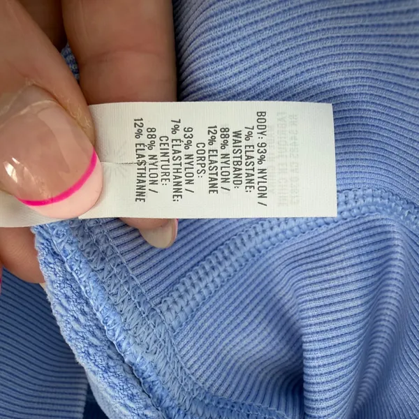 OFFLINE by Aerie Leggings Womens M Periwinkle Blue Ribbed Braided High Waist - Image 10
