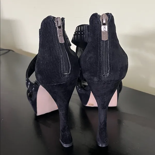 BCBGeneration studded stiletto sandals with platform soles and ankle zippers - Image 4