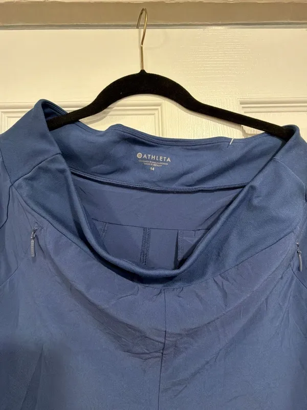 Athleta High-Rise Jogger Pants with Zip Pockets - Blue - Image 2