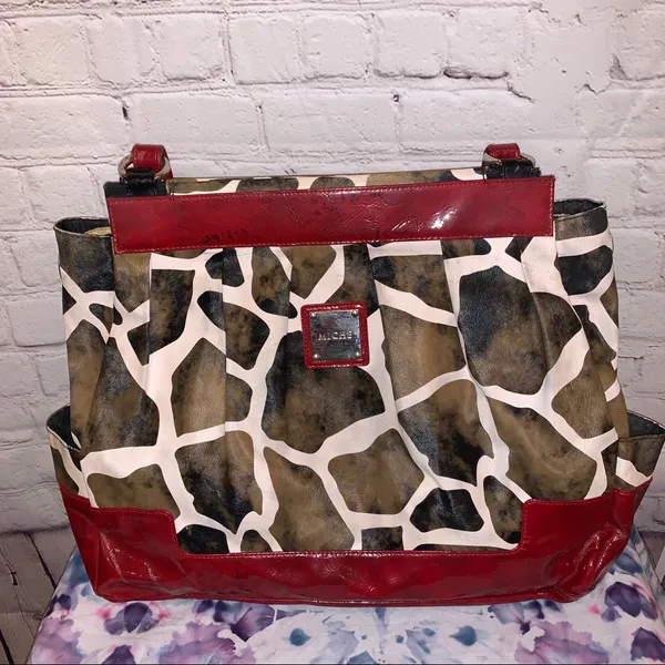 Prima Lexi Red & Giraffe Faux Print MICHE Shell‎ - Image 3