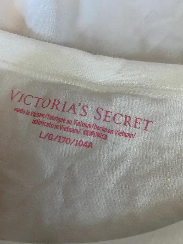 Victoria's Secret BNWT gold purple bow long sleeve Tshirt - Image 4