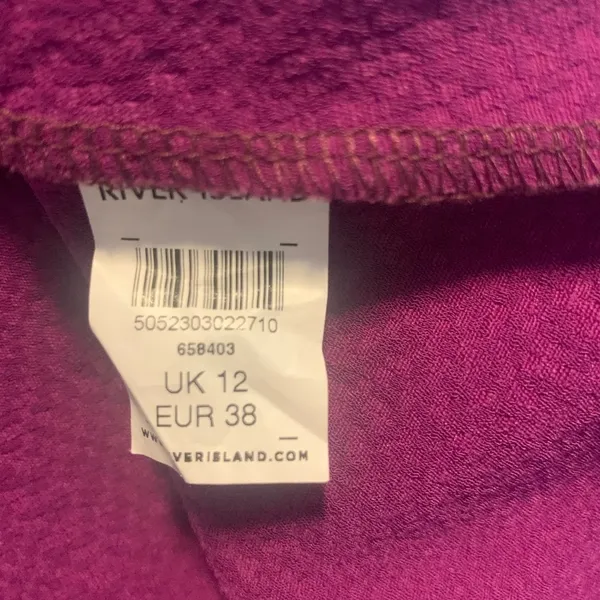 River Island women’s dress, size 8. Purple Short Sleeve - Image 9