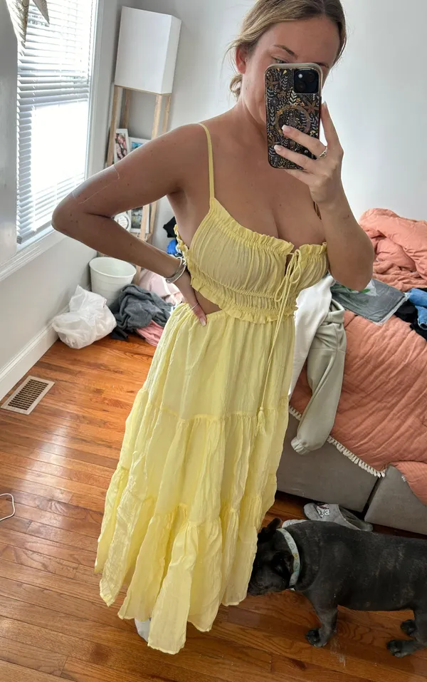 Yellow Sundress Size S petite - Image 4