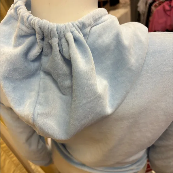 Sky Blue Women's‎ Hoodie Size L - Image 5