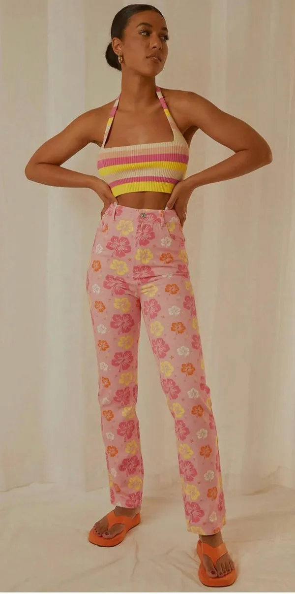 Peppermayo Hawaiian Floral Pants - Image 3