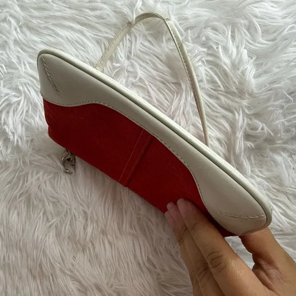 Vintage COACH y2k soho Red Canvas Wristlet - Image 3
