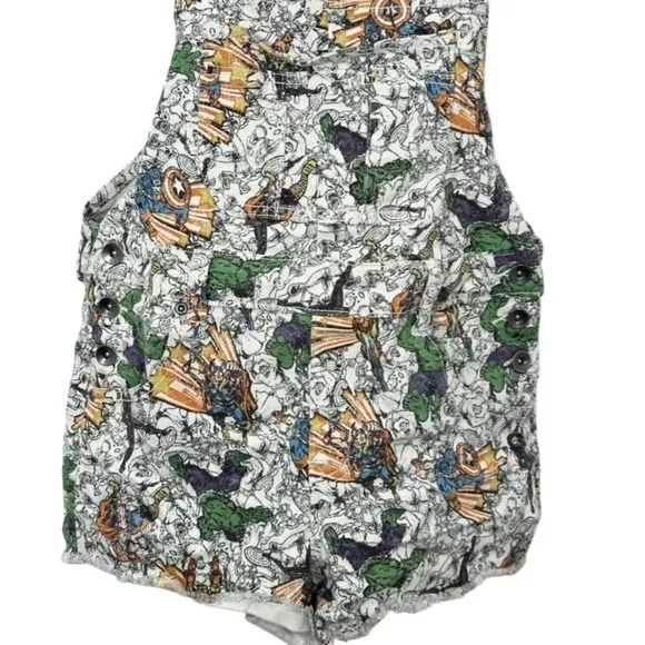 Marvel Avengers‎ Her Universe Mini Short Overalls Disney World Summer Comicon - Image 8