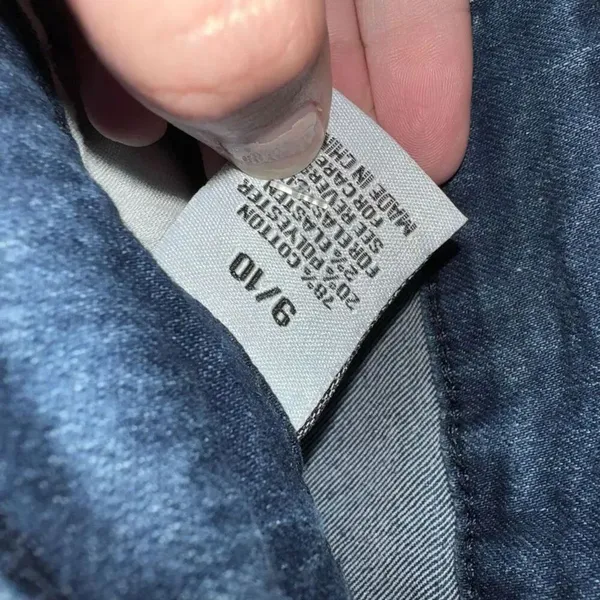 Bamboo Jeans Women's Dark Blue Jeans Distresses Size 9/10 - Image 5