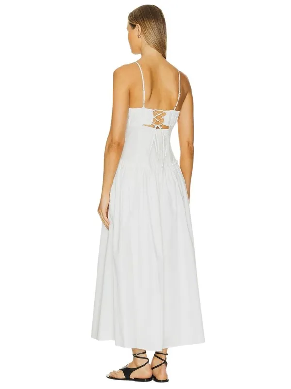 Line & Dot Maison Corset Dress in White Small New Womens Maxi Gown - Image 2