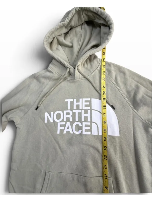 Women's The North Face Hoodie Sweatshirt Size XS Sage White Logo - Image 5