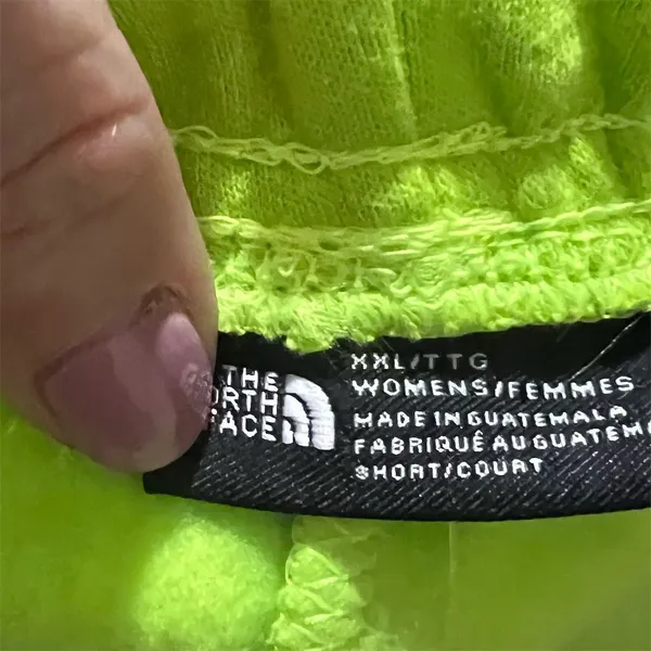 The North Face Women's Half Dome Fleece Shorts XXL Lime Green - Image 4