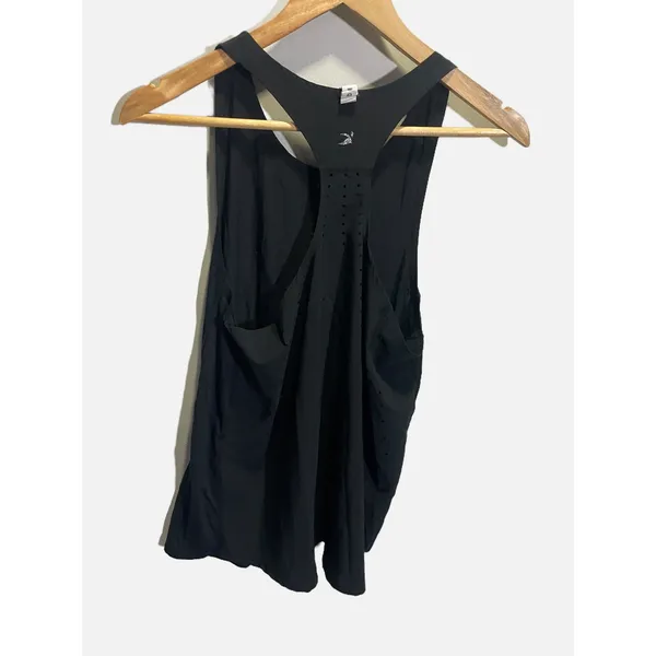 Glyder Tank Top‎ Women Large Black Racerback Laser Cut Mesh Activewear Yoga Gym - Image 5