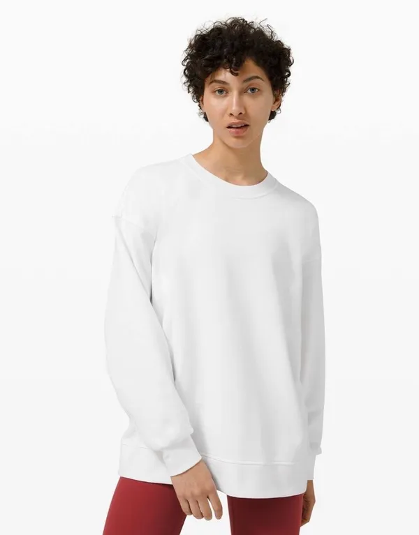 Lululemon Perfectly Oversized Crew White 6 - Image 8