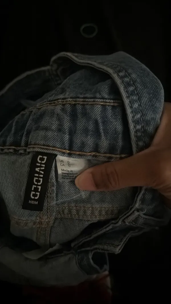 Denim Overall Shorts H&M - Image 3