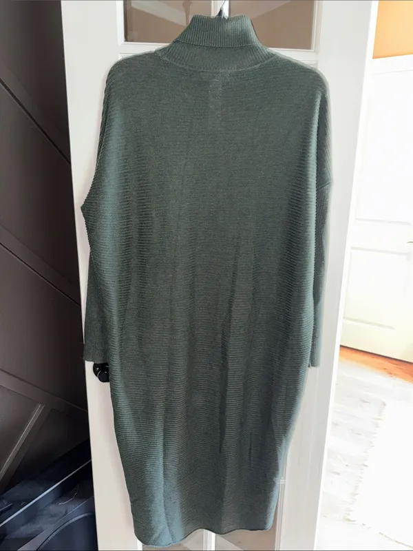 ASOS Green Turtleneck Knit Sweater Midi Dress 8 - Image 8