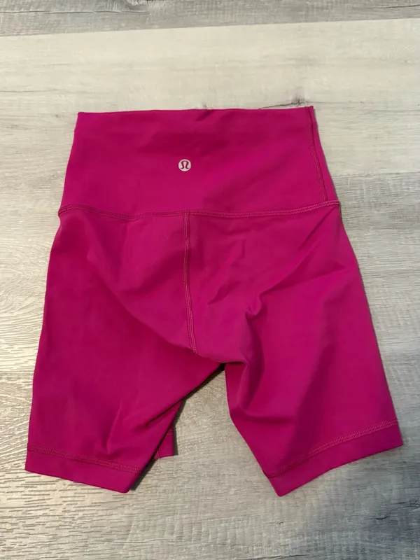 Lululemon Wunder Train 6” Biker Shorts Rippened Raspberry - Image 2