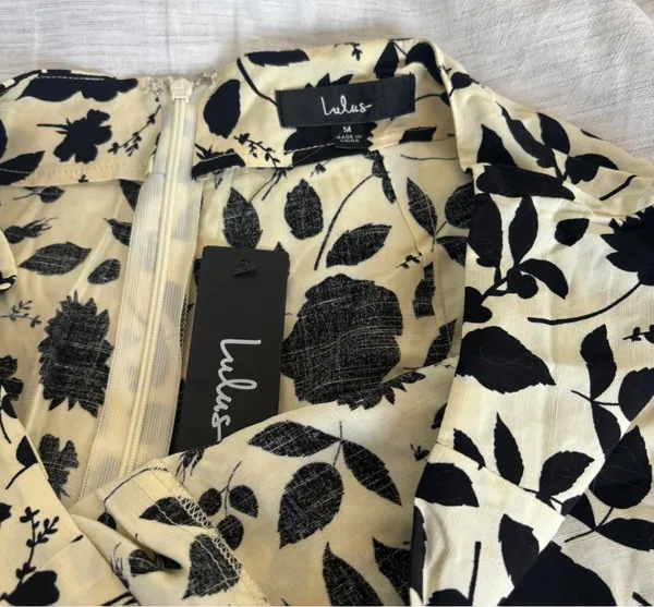 Lulus NWT Endless Sweet Cream Floral Print Set - Image 8