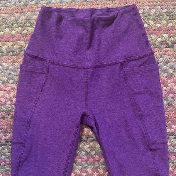 Beyond Yoga Space Dye Purple Side Pocket Leggings - Image 2