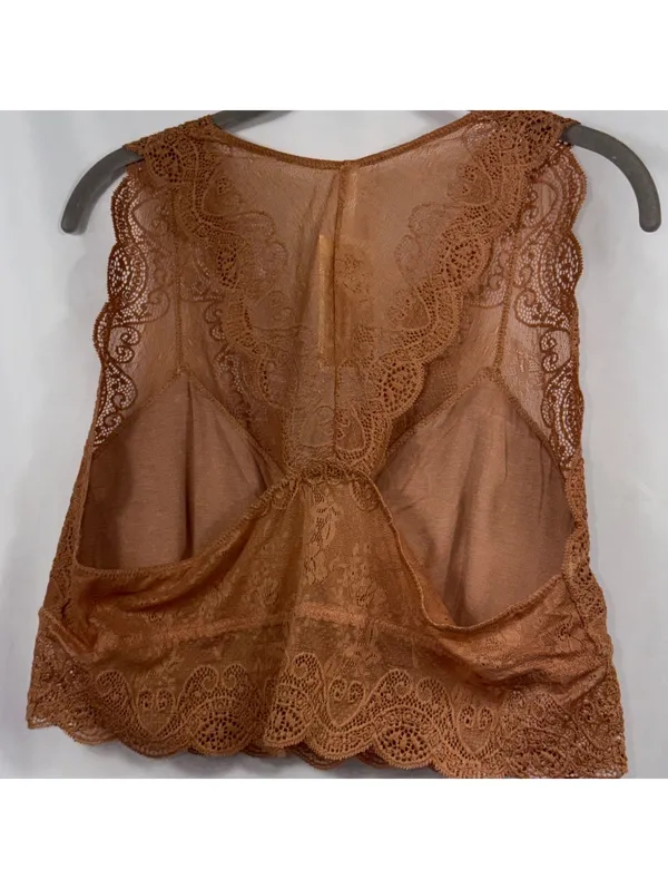 Zenana Outfitters Racey Lace Bralette 2X Brown NWT - Image 8