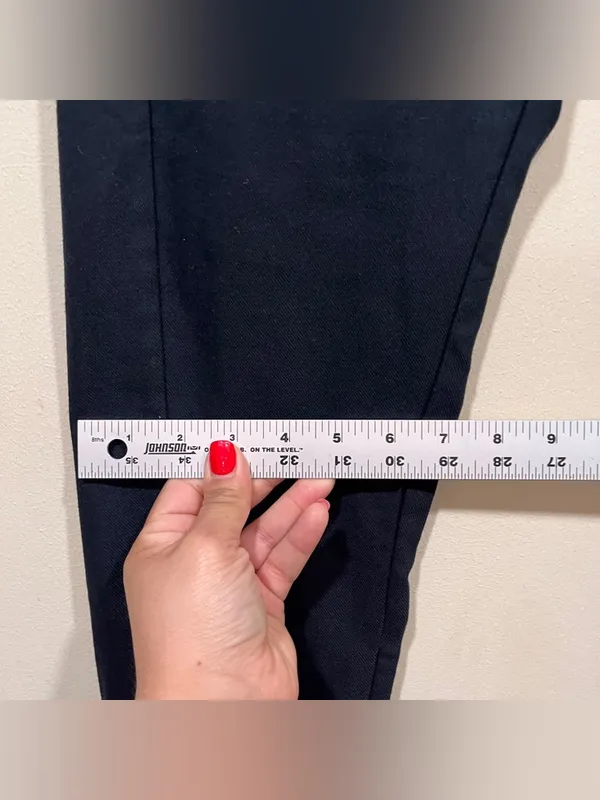 Free People Drop Crotch Slouchy Trousers Crop Navy size XS oversized EUC - Image 6