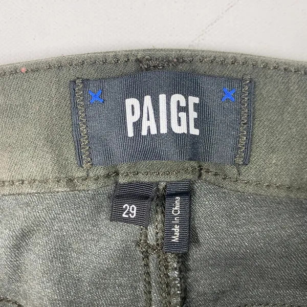 Paige Jeans Womens 29 Gray Silver Claudine Crop Flare Glitter Coated‎ Shimmer - Image 7