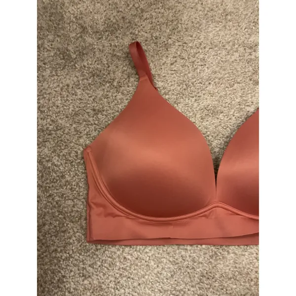 Soma Enbliss Luxe Plunge Bralette Wireless Comfort Bra in Mauve, L - Image 5