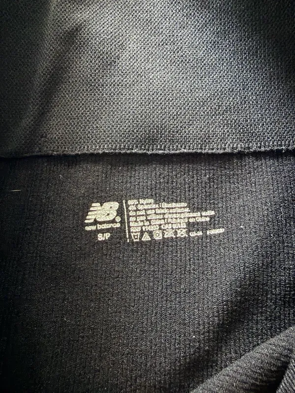 New Balance Black Biker Shorts Ribbed - Image 3