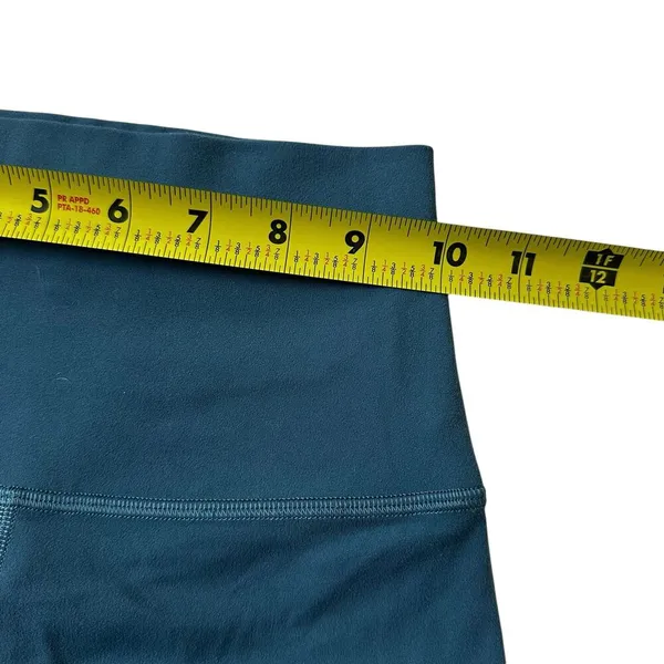 Lululemon Blue Stretch Athletic Yoga Leggings Women Size 2 | 67-32 - Image 7