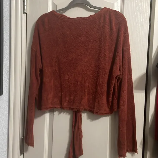 💖 Free People‎ Emma Long-Sleeved Henley in Terracotta - Image 5