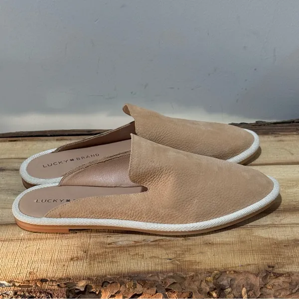 Lucky Brand Leather mules Size 9 A45‎ - Image 7