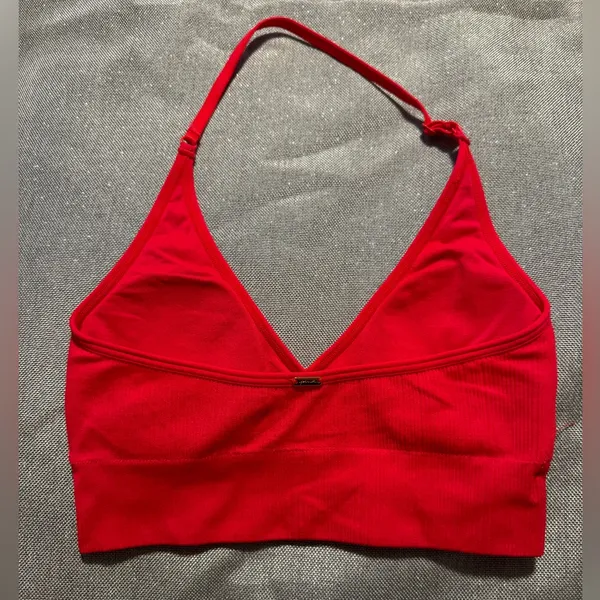 PINK Victoria's Secret Red Halter Bralette - Image 2