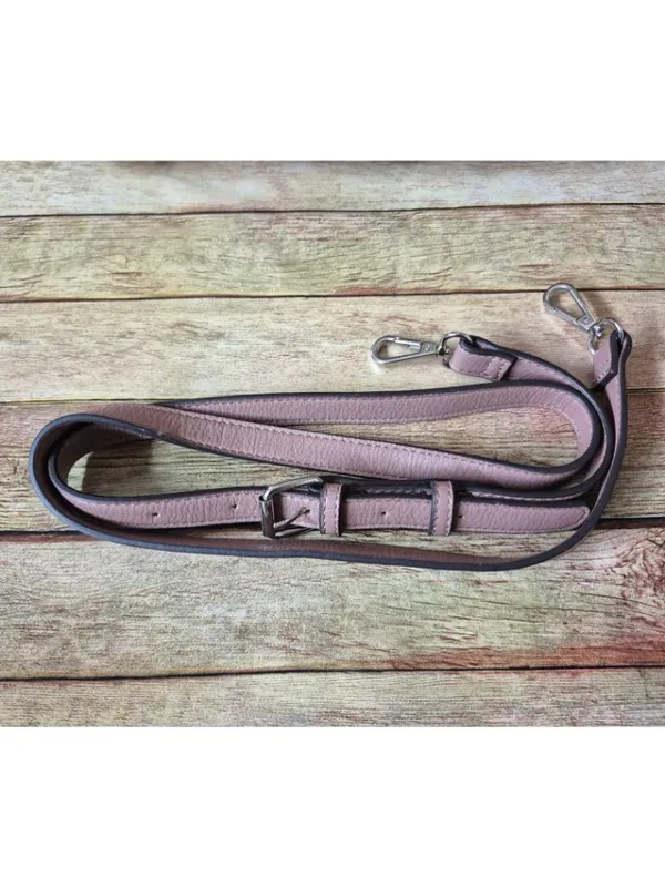 Enzo Angiolini Crossbody Shoulder Bag Pink Faux Leather Purse Handles & Strap - Image 7