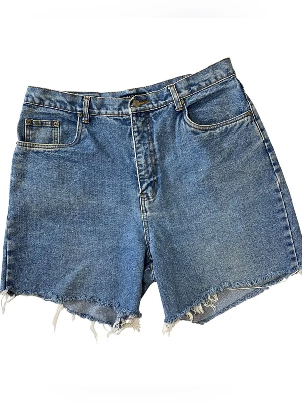VINTAGE BILL BLASS Cut Off Jean Shorts - Image 2