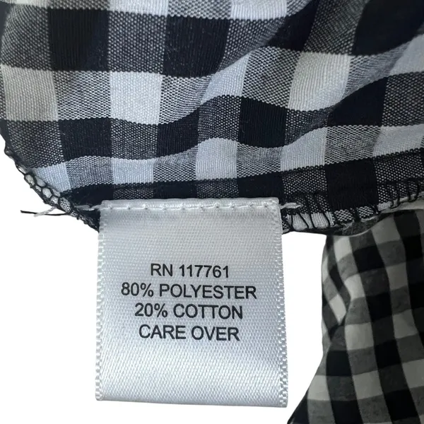 Speed Limit Gingham Checked Tiered Mini Dress Black Cottagecore Smocked Size S - Image 7