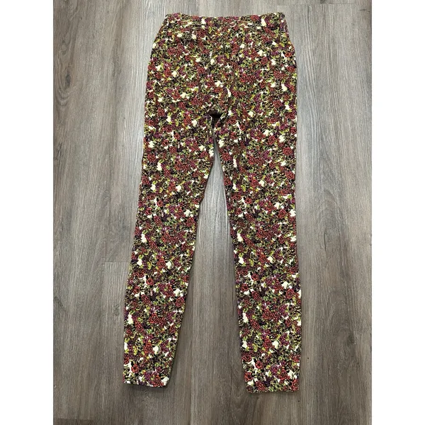 Free‎ People Sun Chaser Floral High Rise Cord Corduroy Pants Size 26 - Image 2