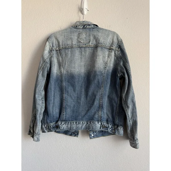 Levi's Strauss & Co Premium Denim Jacket Trucker‎ Blue Wash Women's Size Medium - Image 2