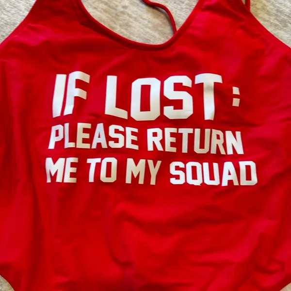 Red swimsuit Size M - Image 2