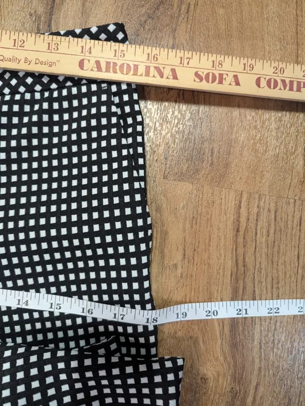 Express Dress Pants, Size 2R, Black & White Check Pattern - Image 13