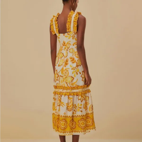 Farm Rio Aura Midi Dress - Image 3