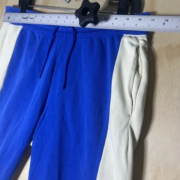 Nike Women’s Sports Joggers‎ Pants Size Large Blue And White Pink Swoosh - Image 4