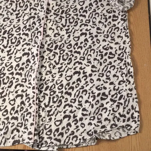 Victoria's Secret Animal Print Pajama Gown 3/4” or Long Sleeves Size Large - Image 4