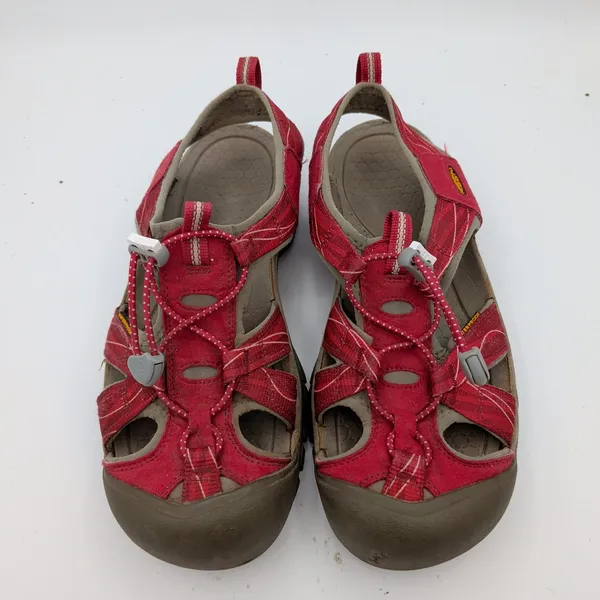 Keen Venice H2 Womens 10 Red Gray Waterproof Sport Hiking Sandals 1008473‎ - Image 4