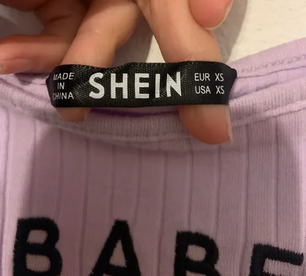 SheIn Purple Crop Top - Image 2