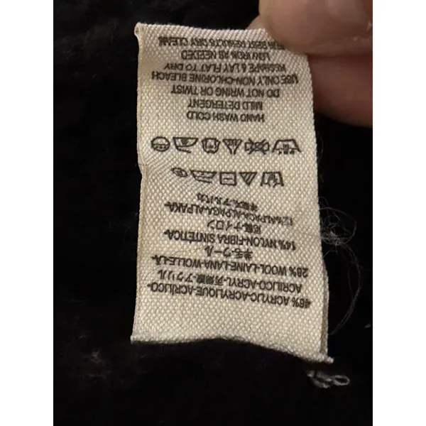 Free‎ People My Only Sunshine Cowl Neck Sweater Black Wool Alpaca Blend Small - Image 3