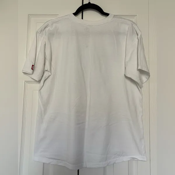 Element Organic White Short Sleeve Shirt with Earth Graphic Size Medium - Image 4
